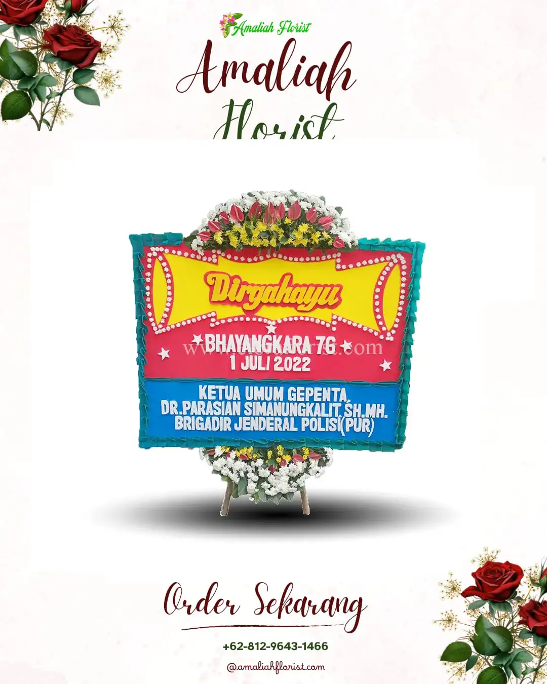 Papan Bunga HUT Ulang Tahun Lubai Ulu